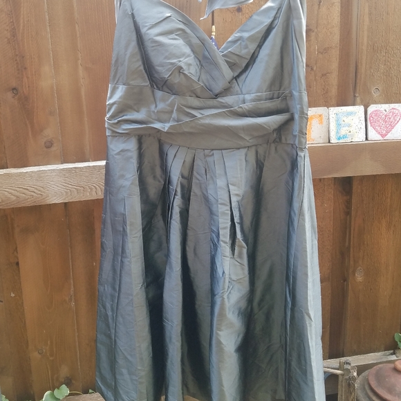 Suzy Chin for Maggy Boutique Silk Halter Dress 16 - Picture 1 of 10